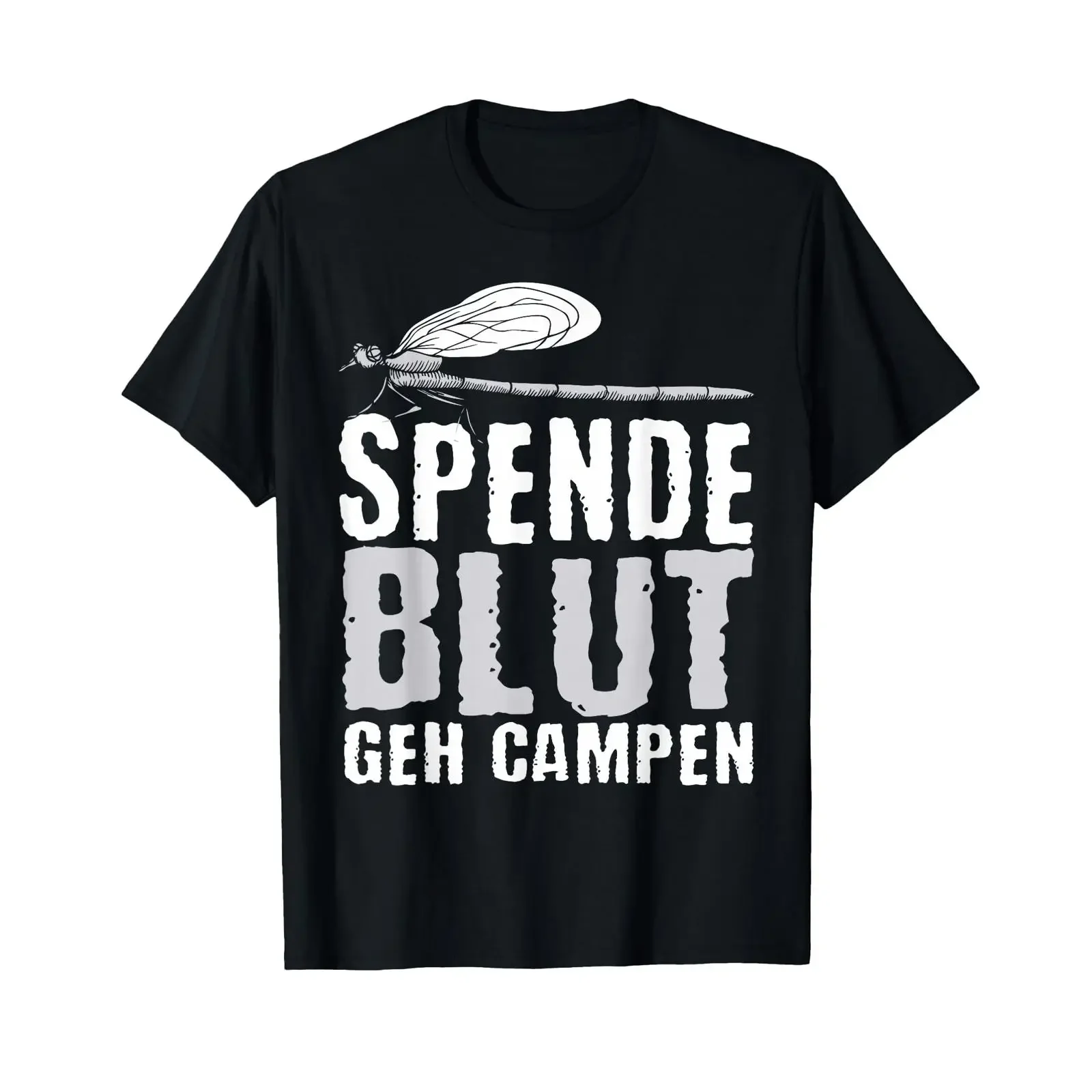 Funny camping tents saying donate blood go T shirt vintage Washed Comfortable Stretched graphic fashion Breathable Slightly
