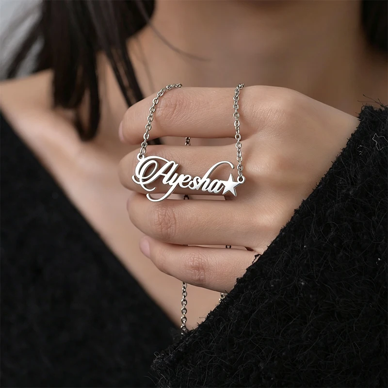 Personalized Gothic Name Choker Necklace, Custom Gift