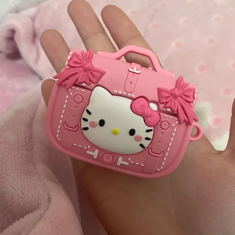 Kawaii Sanrio HelloKitty Airpods 4 Protective Case Fourth Generation Airpod Pro2 Suitable For Apple Earphone Cover Gifts Toys - Image 6