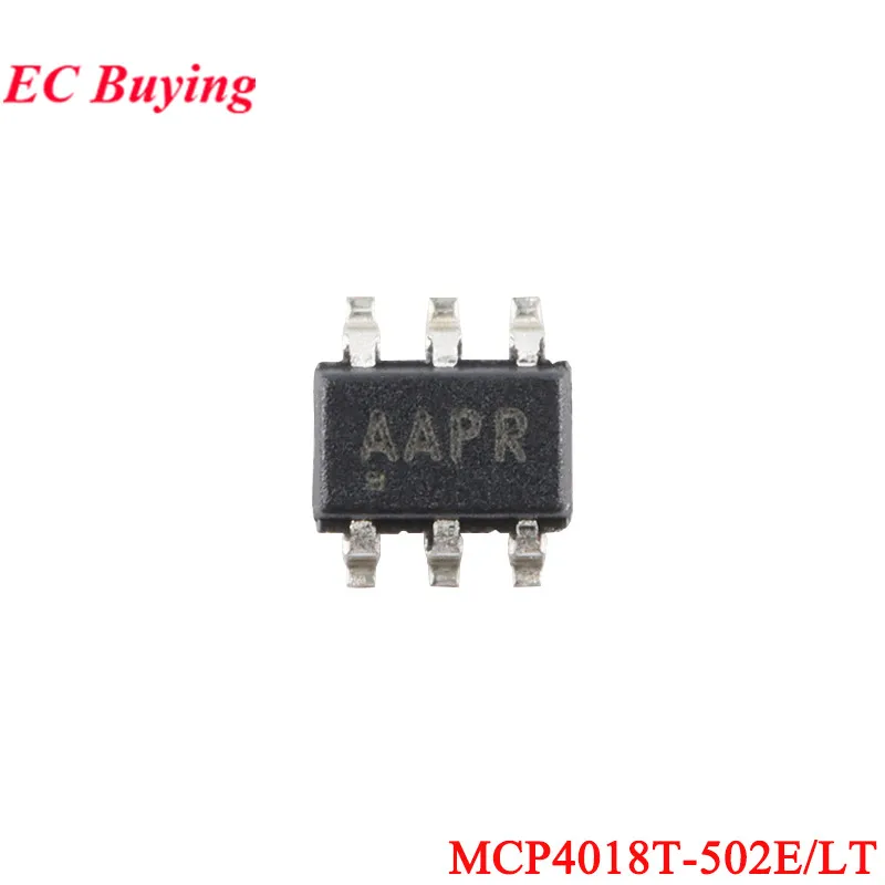 5Pcs/1pc MCP4017 T-104E/LT AHM5 103E AFY8 502E AE5B 503E AG0Q MCP4018 502E AAPR 7-bit Single-Channel Digital Potentiometer Chip