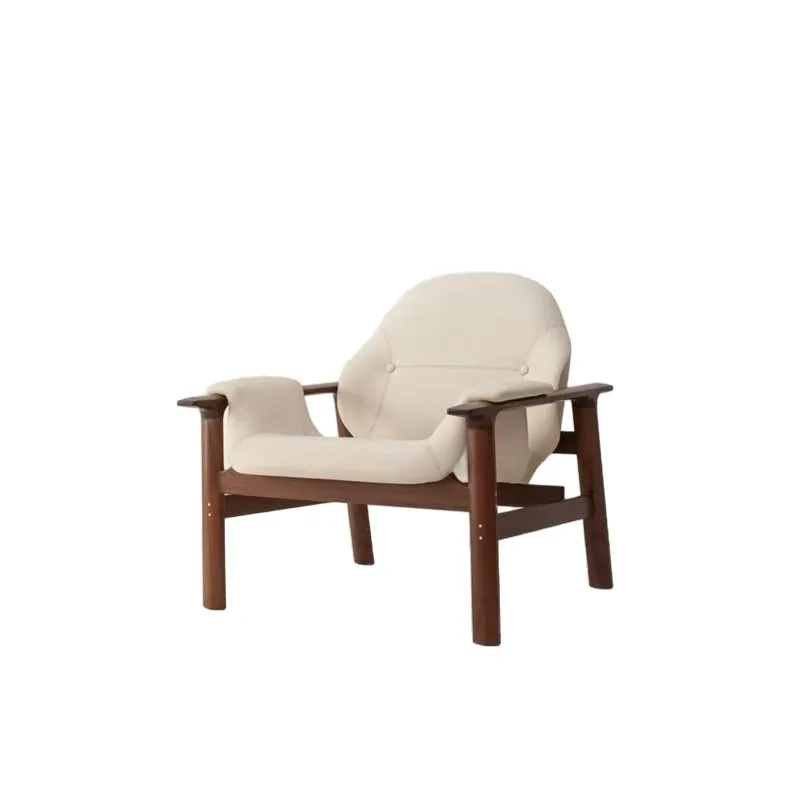 

Кожаный повседневный простой стул ваби ветер для гостиной, спальни, ретро, ленивый стул