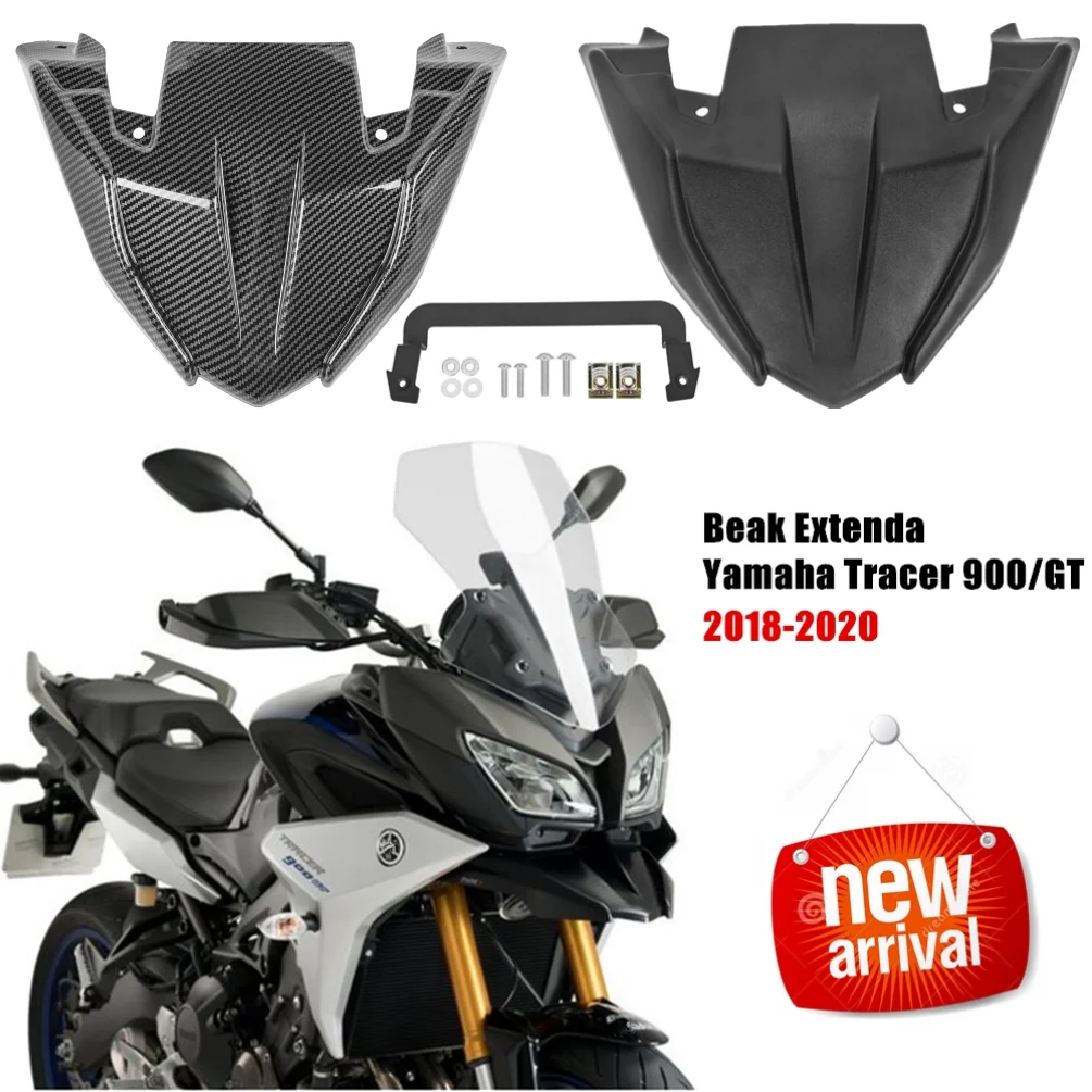 

Front Wheel Fender Beak Nose Cone Extension Cover For Yamaha MT 09 Tracer 900 GT FJ09 18 2019 2020 2021 MT09 For Extender Cowl