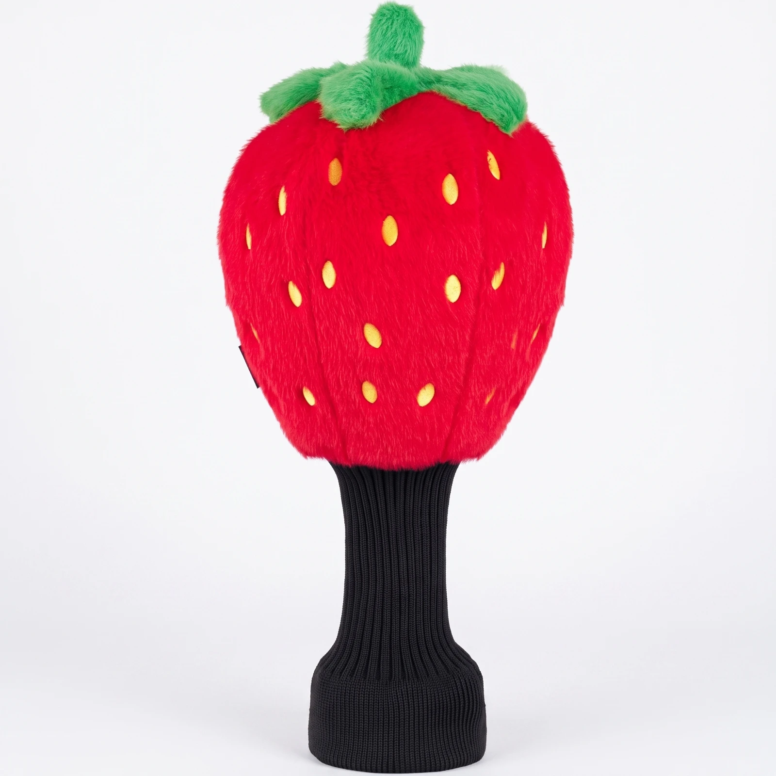 strawberry-golf-headcover-soft-golf-driver-cover-with-knit-neck-driver-head-cover-funny-shielding-for-golfers-driving-range