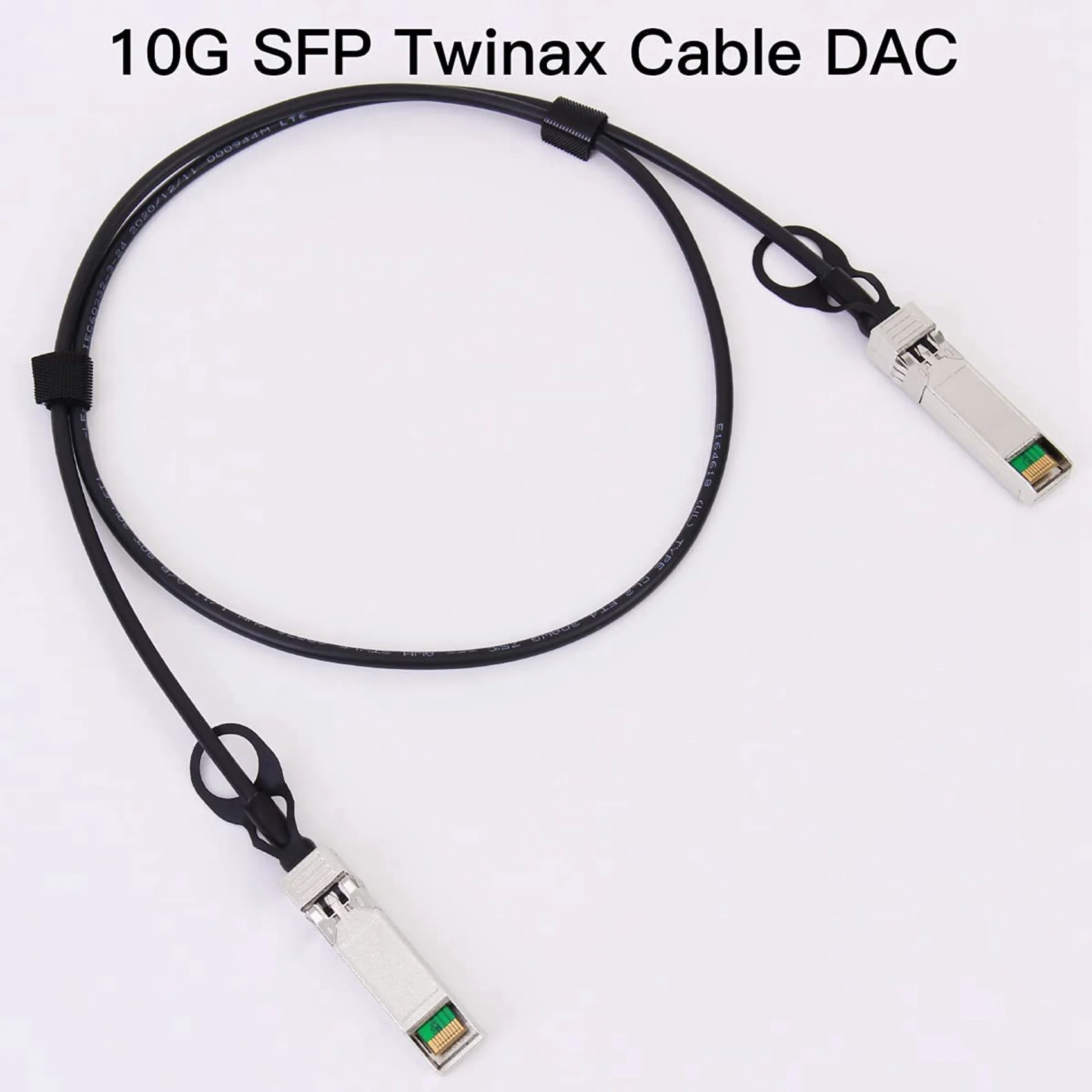 AB46-4X 10G SFP+ Twinax Cable, Direct Attach Copper(DAC) 10GBASE SFP Passive Cable For SFP-H10GB-CU1M,Ubiquiti,D-Link(0.5M)