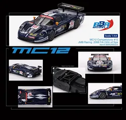 BBR In Stock 1:64 MC12 Competizione #15 JMB Racing 2008 FIA 24hrs Diecast Diorama Car Model Collection Miniature Toys