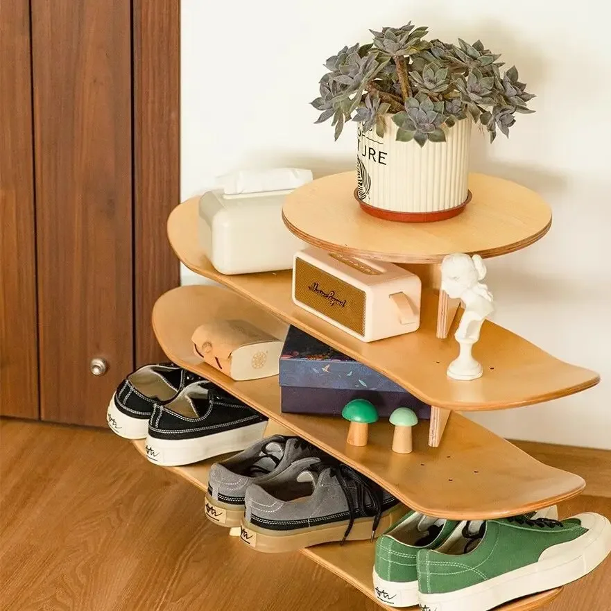 Skateboard rack Household rocking board storage Surfboard rack Living room coffee table ornament