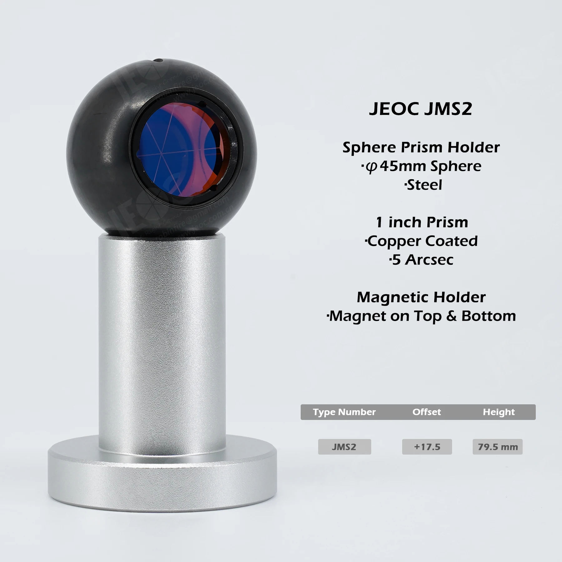 Jeoc Mini Sferische Monitoring Prisma Set Reflector Met Magnetische Voetstuk Landmeetkundige Accessoires Topografie