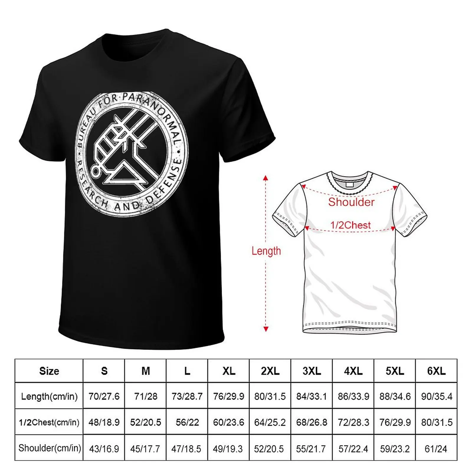 Hellboy B.P.R.D T-Shirt Classic Print Short Sleeve Shirt