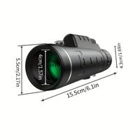 10x40 High Power Monocular for Smartphone, HD Telescope for Adults, Bird Watching, Hunting, Travel, Camping & Stargazing