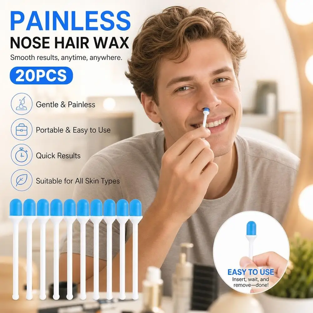 1-30pcs Disposable Nose Wax Sticks Spatulas Applicator Nostril Cleaning Ear Face Eyebrows Hair Removal for Men Women