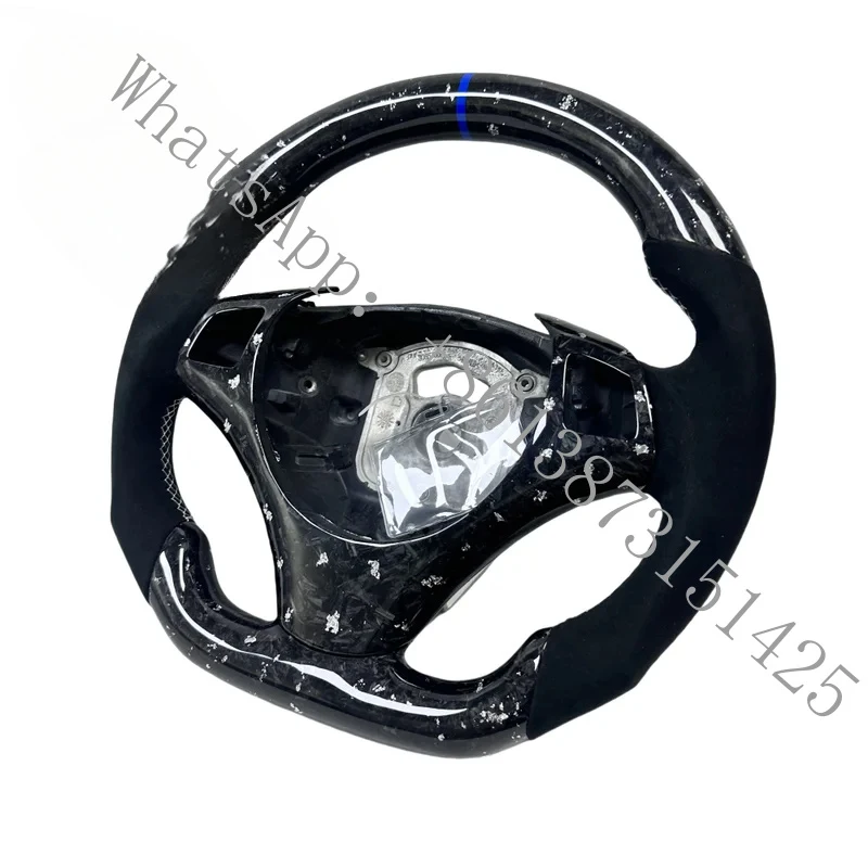 Suitable Customized Auto Car Parts Glassy Carbon Fiber Steering Wheel E90 E92 E8x Matte Leather