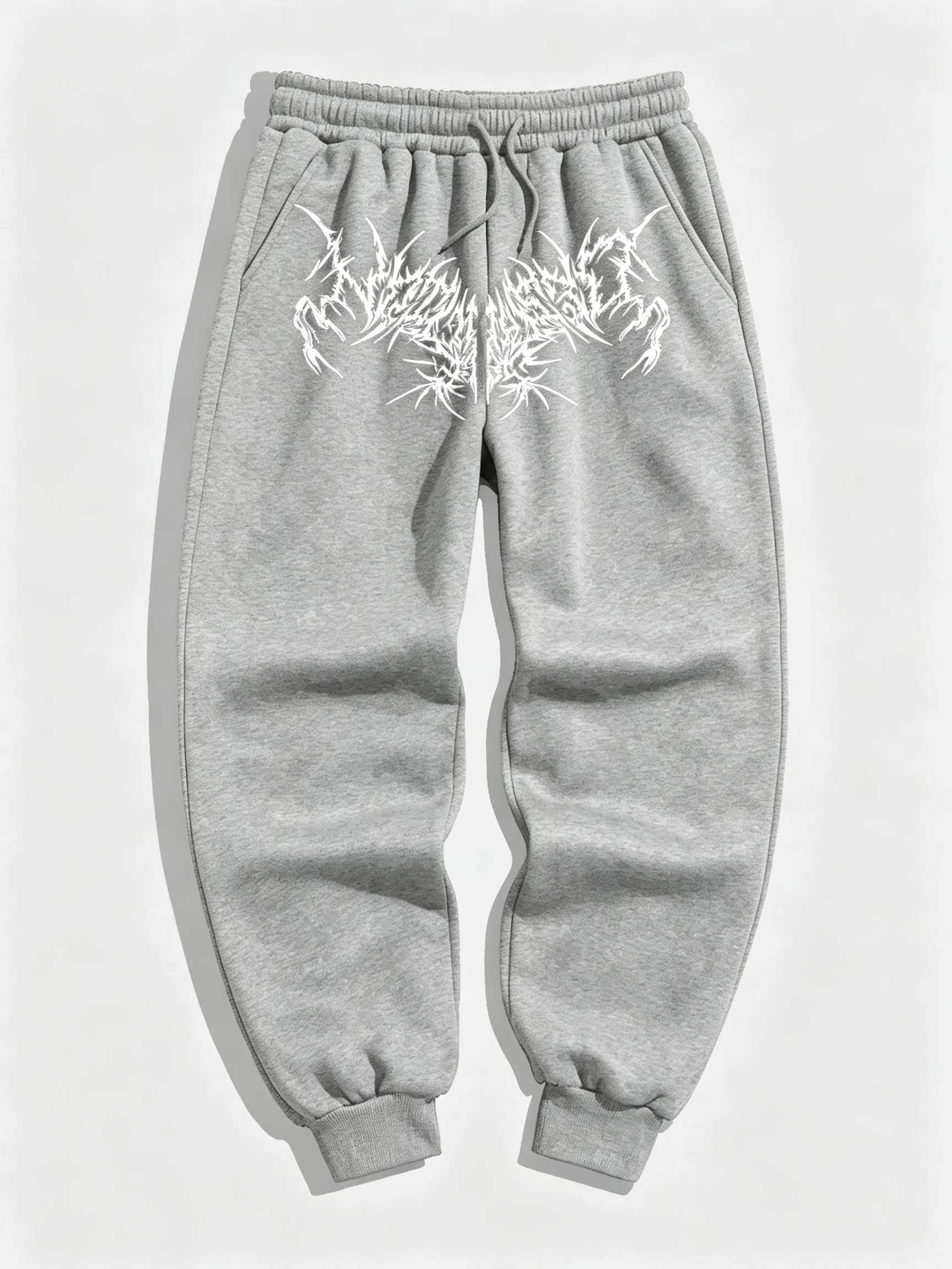 2026 New Unisex Angeles Graphic Tracksuit Gothic Print Hoodie+Joggers Drawstring Elastic Cuff 2Pcs Autumn Winter SOutfit S-3XL