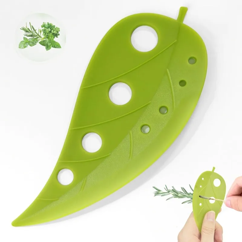 Separador de Hojas de Vegetales, Desherbador, Cortador y Removedor de Núcleos, Utensilio de Cocina Multifuncional para Preparación Rápida de Kale, Chard y Hierbas