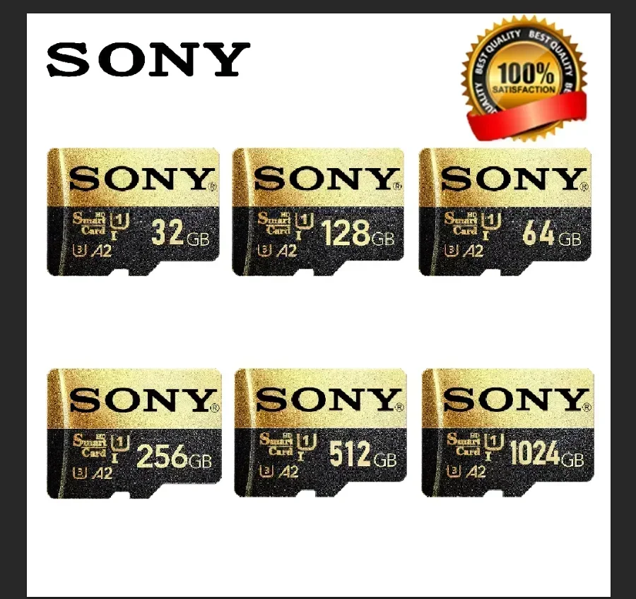 SONY-Carte Micro SD Ultra, SD/TF, Mémoire Flash, 128 Go, 256 Go, 512 Go, 1024 Go, Micro SD, pour Téléphone, Mecard 10, Livraison Directe