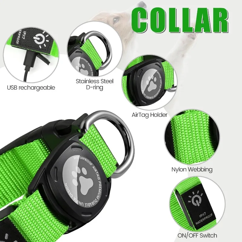 Waterproof AirTag Dog Collar 2