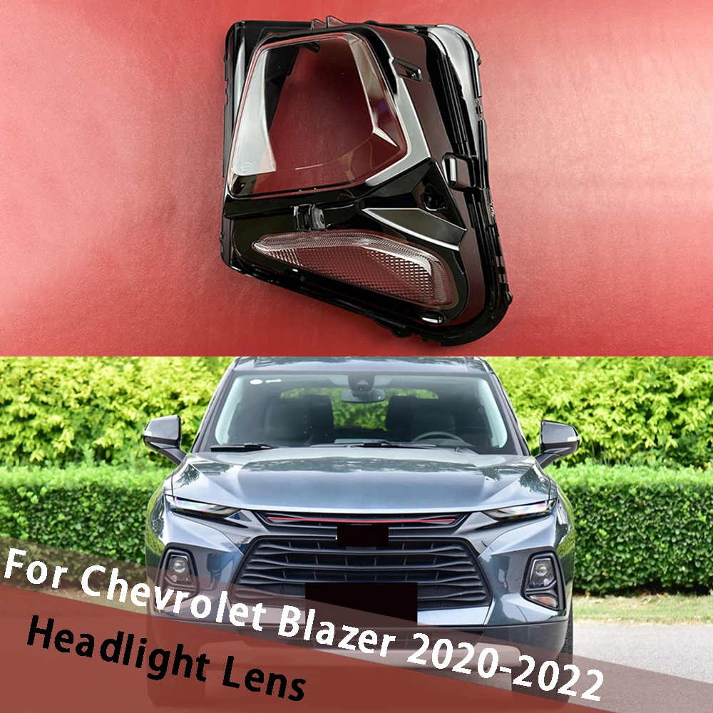

For Chevrolet Blazer 2020 2021 2022 Headlight Shell Lamp Shade Lens Transparent Headlamp Cover Plexiglass Auto Replacement Parts