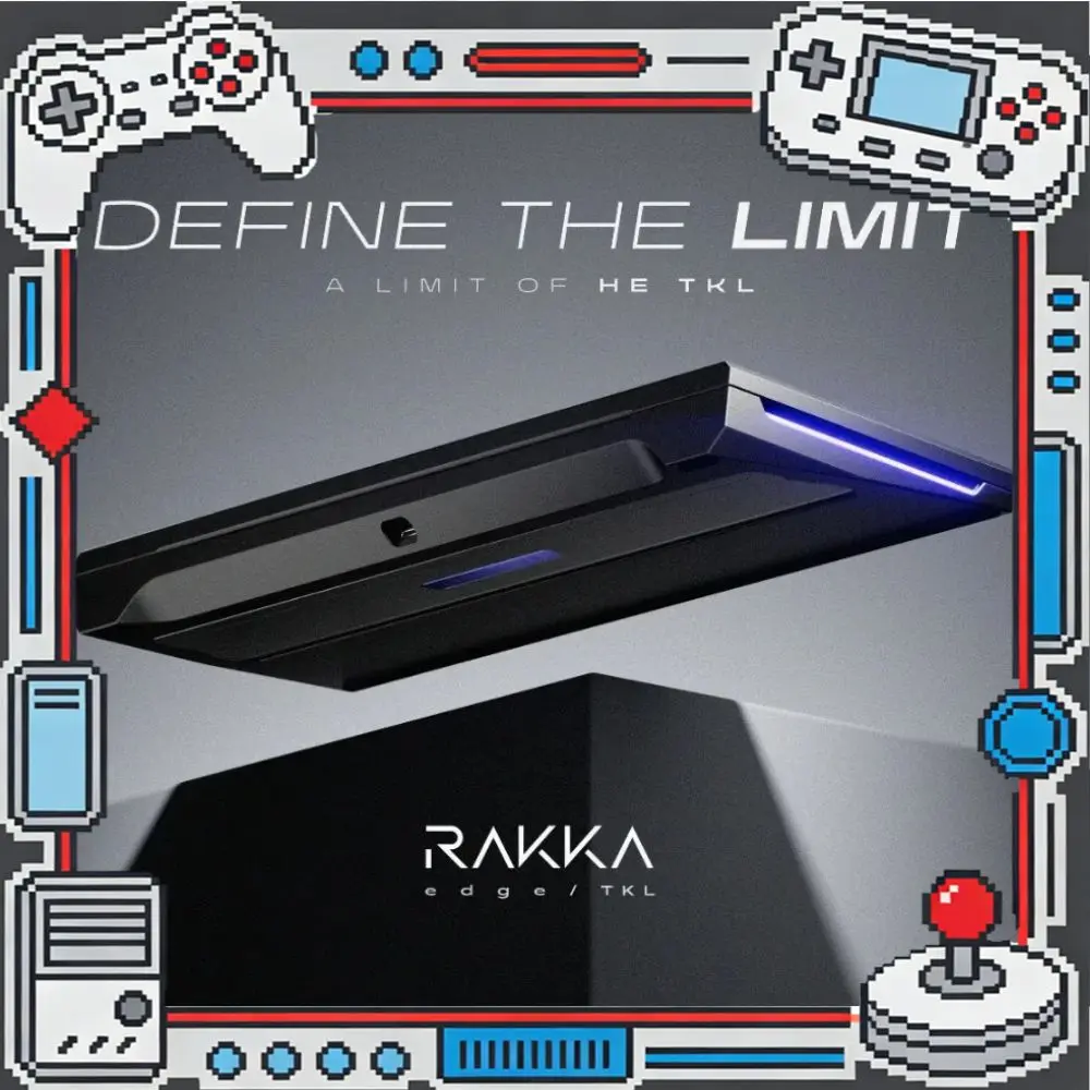 RAKKA 80 Edge Magnetic Switch Mechanical Keyboard All Aluminum Case Wired Gaming Keyboard Hotswap Customized Pc Accessories Gift