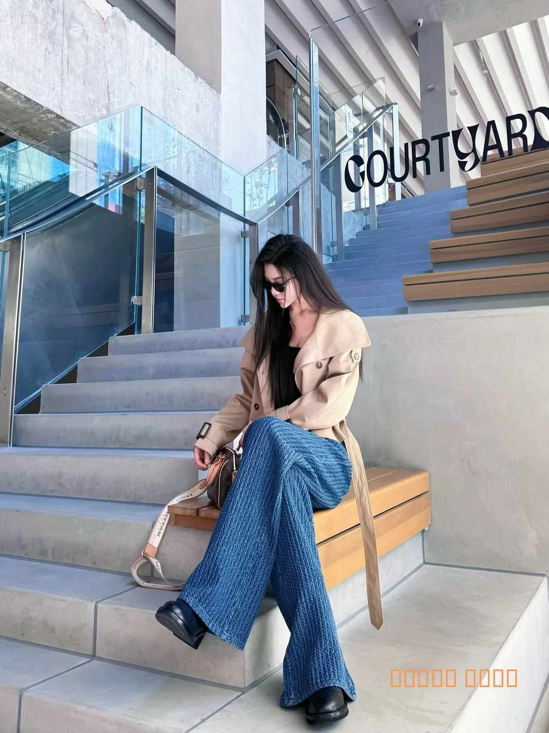 

Женские джинсы с высокой талией, осенне-зимние, прямые, облегающие, в пол, класса люкс, из денима