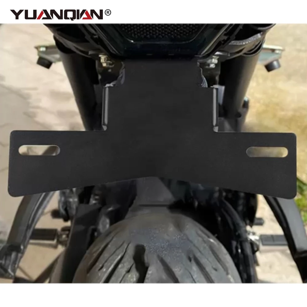 Para yamaha mt07 fz07 xsr700 2021-2024 suporte da placa de licença de registro com luz led da placa de licença MT-07 acessórios