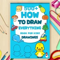 1 Book with 32 Pages on How to Draw Step by Step, an Easy-To-Learn Art Course, a Guide to Learning and Educational Writing, a Simple Guide for Artists and Book Lovers, Making It Easy to Learn How to Draw. 4