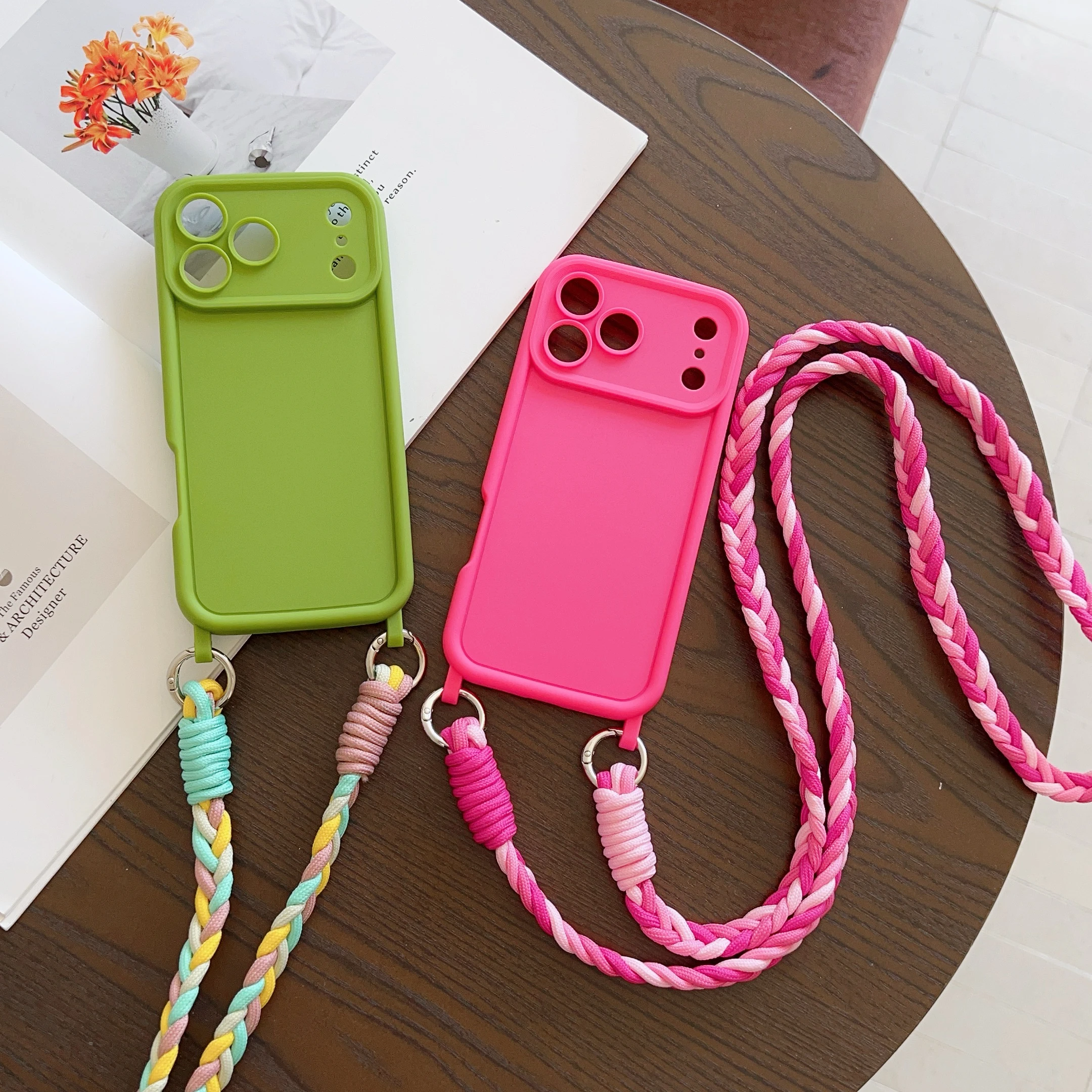 Hand-Woven Lanyard Protective Case Suitable For Iphone 17 Pr