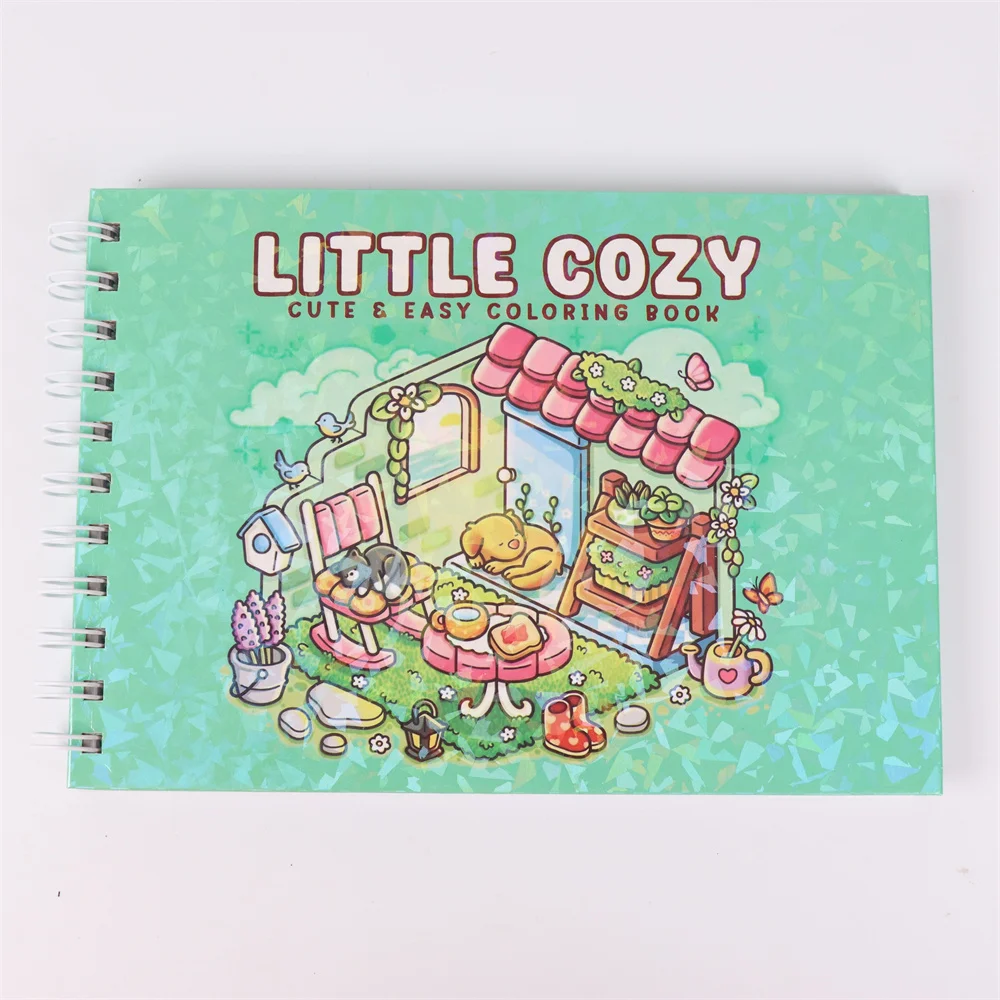 

LITTLE COZY: Cute Coloring Book for Adults and Teens with Charming Characters and Delightful Japanese Scenes for Relaxation