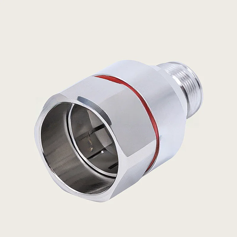 1PCS/LOT Connector Mini DIN 4.3-10 Female jack Clamp for 7/8 50-22 Feeder corrugated Cable Adapter