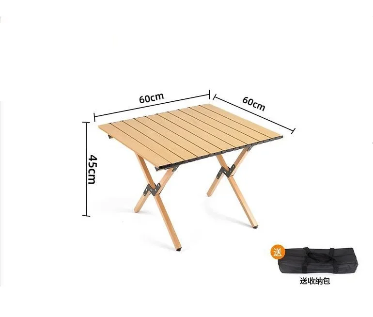 Utility Portable Lightweight Roll-Up Outdoor Custom Size Folding Table Multifunctional Camping Table