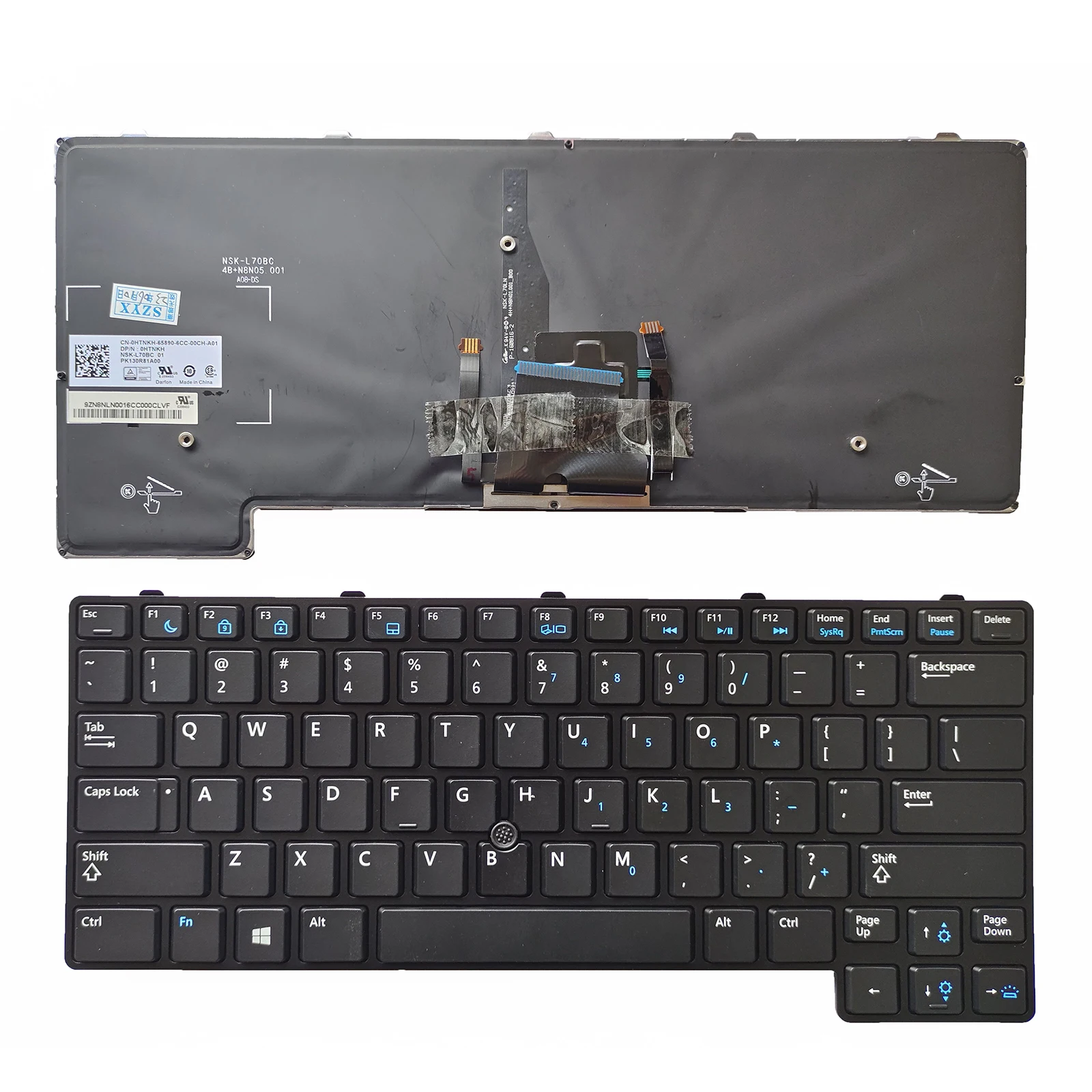 Teclado Padrão dos Eua com Luz de Fundo Preto Layout dos Eua para Dell E6430u E6430s 6530u 6430u100tb