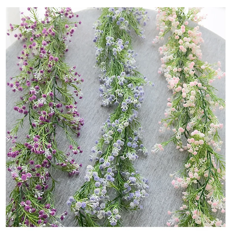 Artificial Flowers babysbreath Vine Garland Flower String for Wedding Valentine's Day Home Party Garden Craft Art Plants Decor