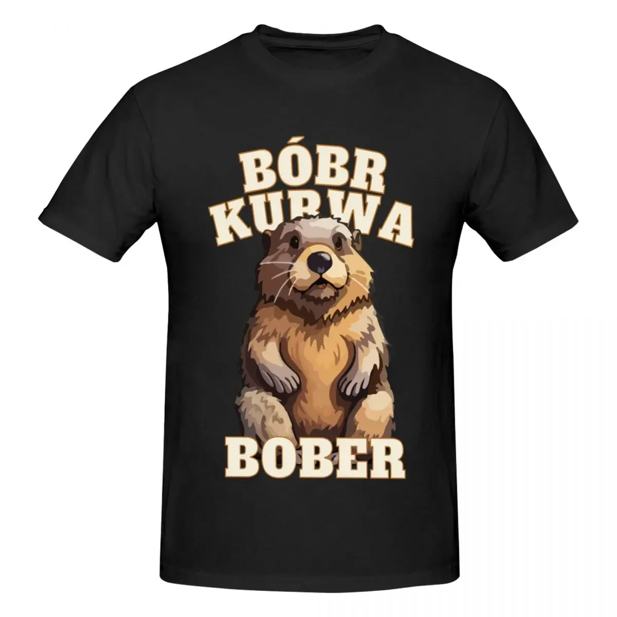 Bober Kurwa Bobr Kurwa Beaver Meme T Shirts Graphic Y2K Summer Crewneck Tshirts For Men Women Clothing