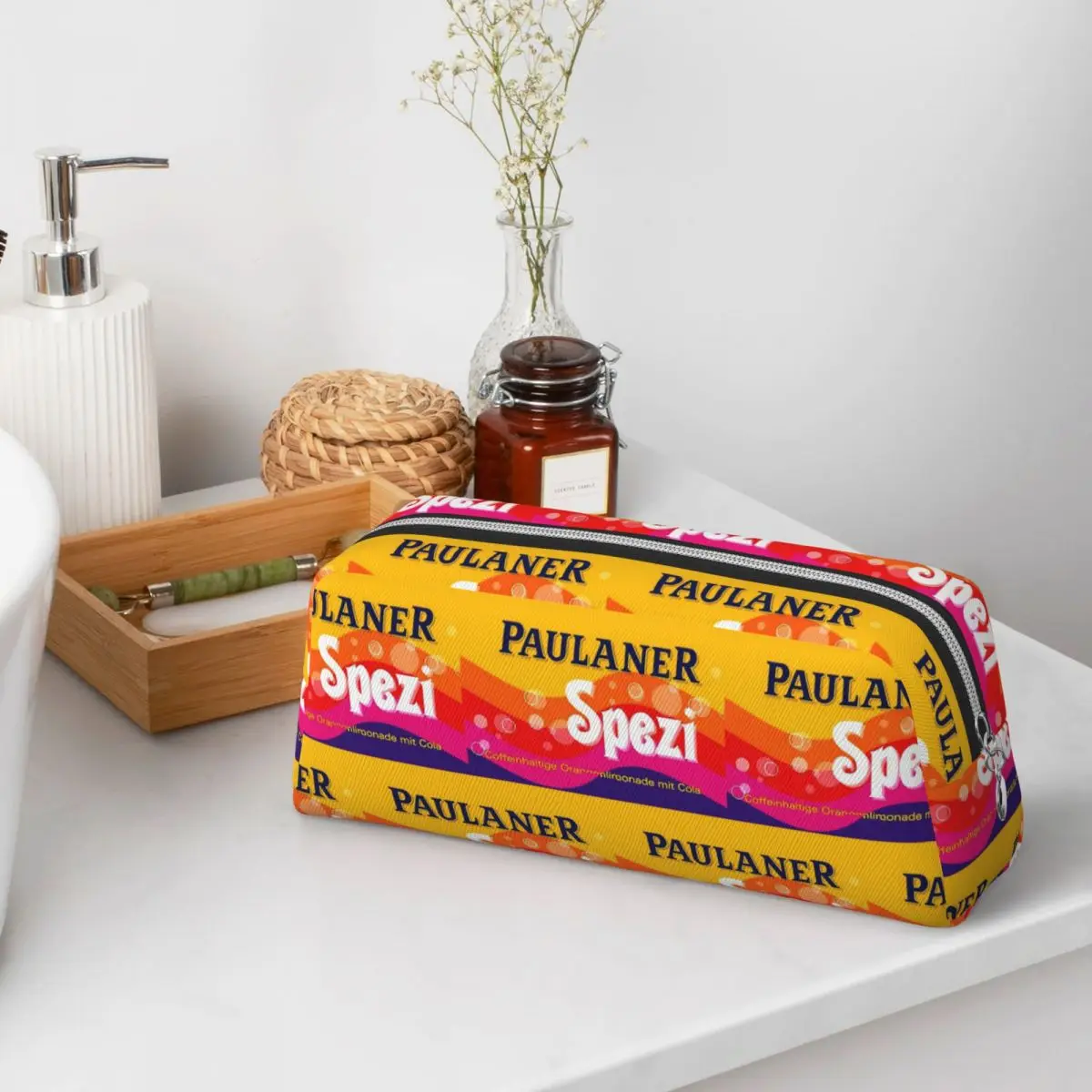 Paulaner Spezi Deutschland Erfrischungsgetränk (4) Federmäppchen für Schüler, Geschenke, Stiftbox, Stifttasche, Stiftetui, Stifthalter