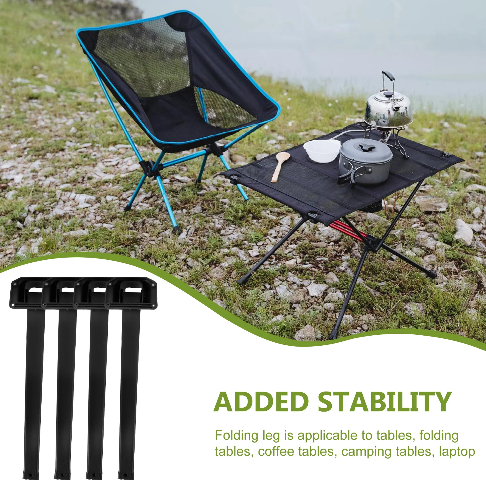 

4 Pcs Table Leg Bracket Desk Folding Legs Heavy Duty Small Furniture Foldable for Replacement Computer Extenders