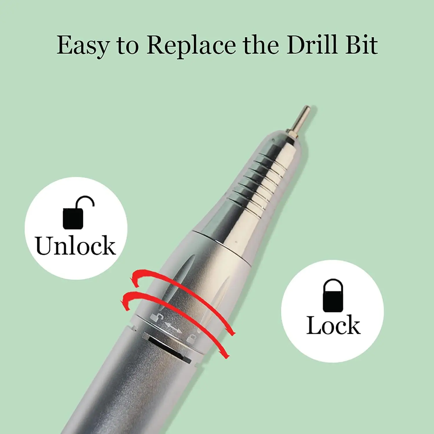 Electric Nail Drill Machine Professional 35000RPM Rechargeable Nail Drill Portable Cordless Efile with Bits Kit for Salon Home