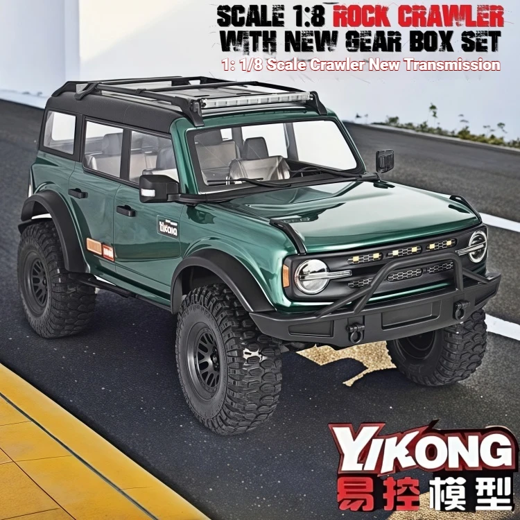 YK4083 V3 1/8 Simulazione elettrica remota Ford Fierce Horse a quattro ruote motrici Giocattolo fuoristrada da arrampicata ad alta-bassa velocità