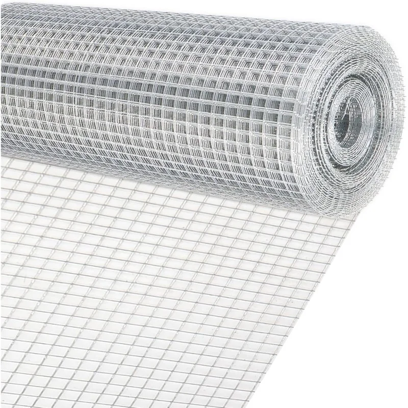 Galvanized Wire Mesh Chicken Coop Fence, Garden Barrier, Poultry Net Project Silver Durable