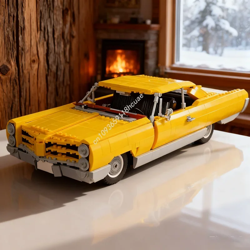 

1661 деталь MOC Pontiac Bonneville: Модель-конструктор для экспертов, архитектурные блоки, игрушки DIY, креативные идеи для рождественских подарков, кирпичики