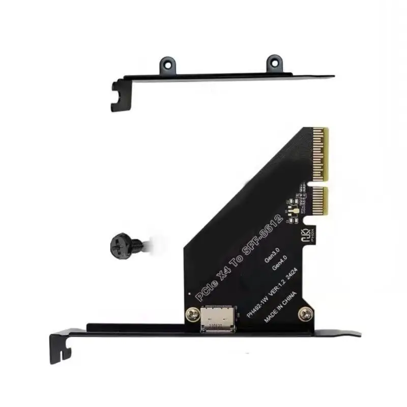 Y1UB 효율적인 PCIE 4.0에서 Oculink SFF 8612 넓은 시스템 호환성 SFF8639 솔리드 디스크 용 호스트 어댑터