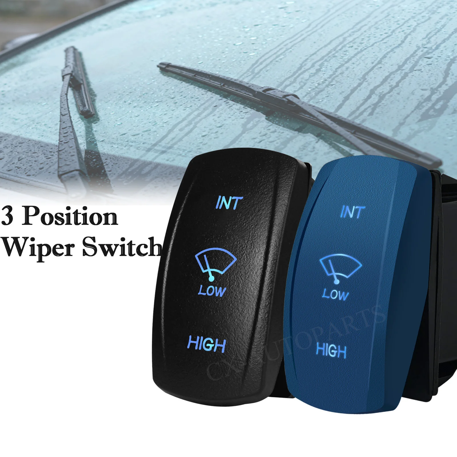 Wiper Switch 3 Position ON-ON-ON 12V 20A Intermittent Low High Speed for Tractor Yacht Toyota 4Runner Navara Truck SUV Off-Road