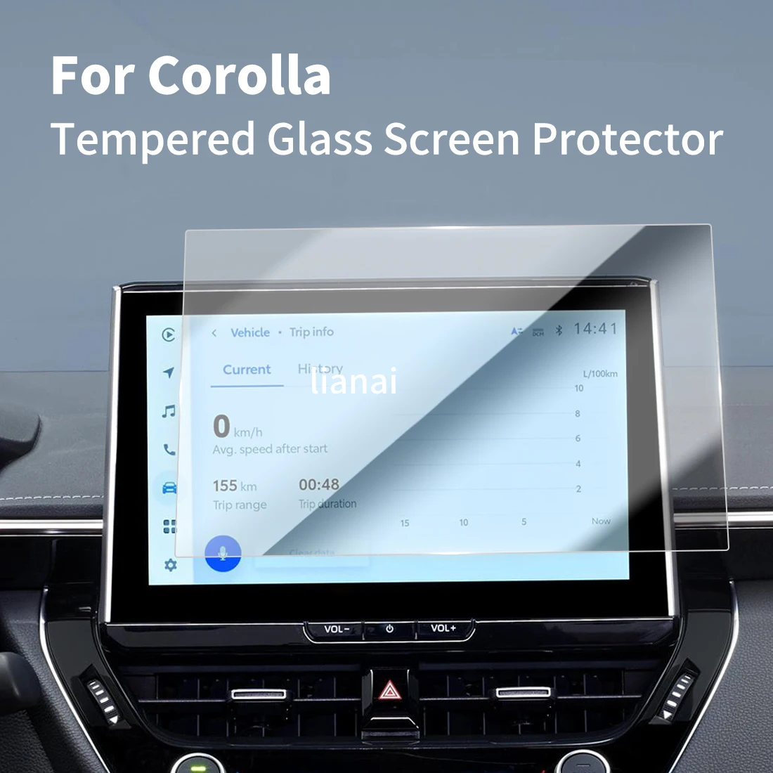 

Carplay Screen Protector Tempered Glass Protective Film Navigator Car Stickers Accessories For 24 TOYOTA Corolla