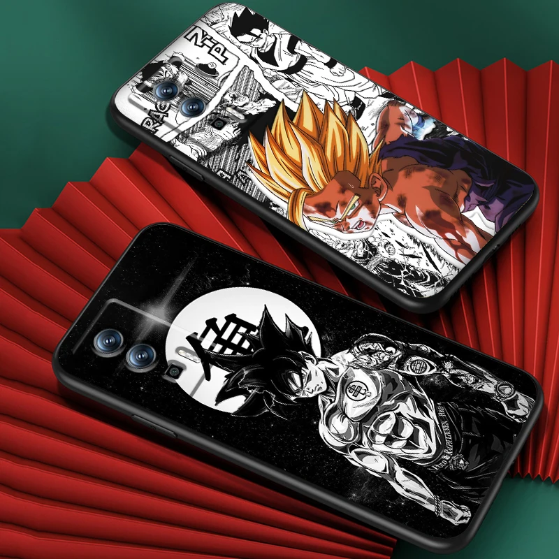 D-D-Dragons B-Balls Z Cartoon For Xiaomi Redmi 9A 9C 9AT 10C 9 9T 10 12C 13C A3 12 K60 A1 K50 K40 5G Black Funda Phone Case