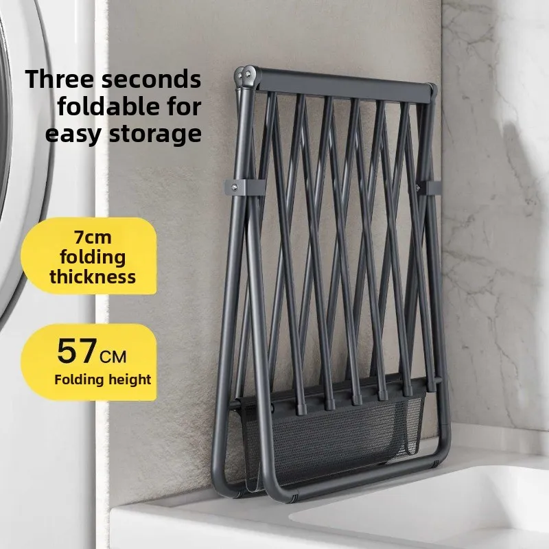 bay window drying rack small floor folding underwear balcony cooling hanger baby