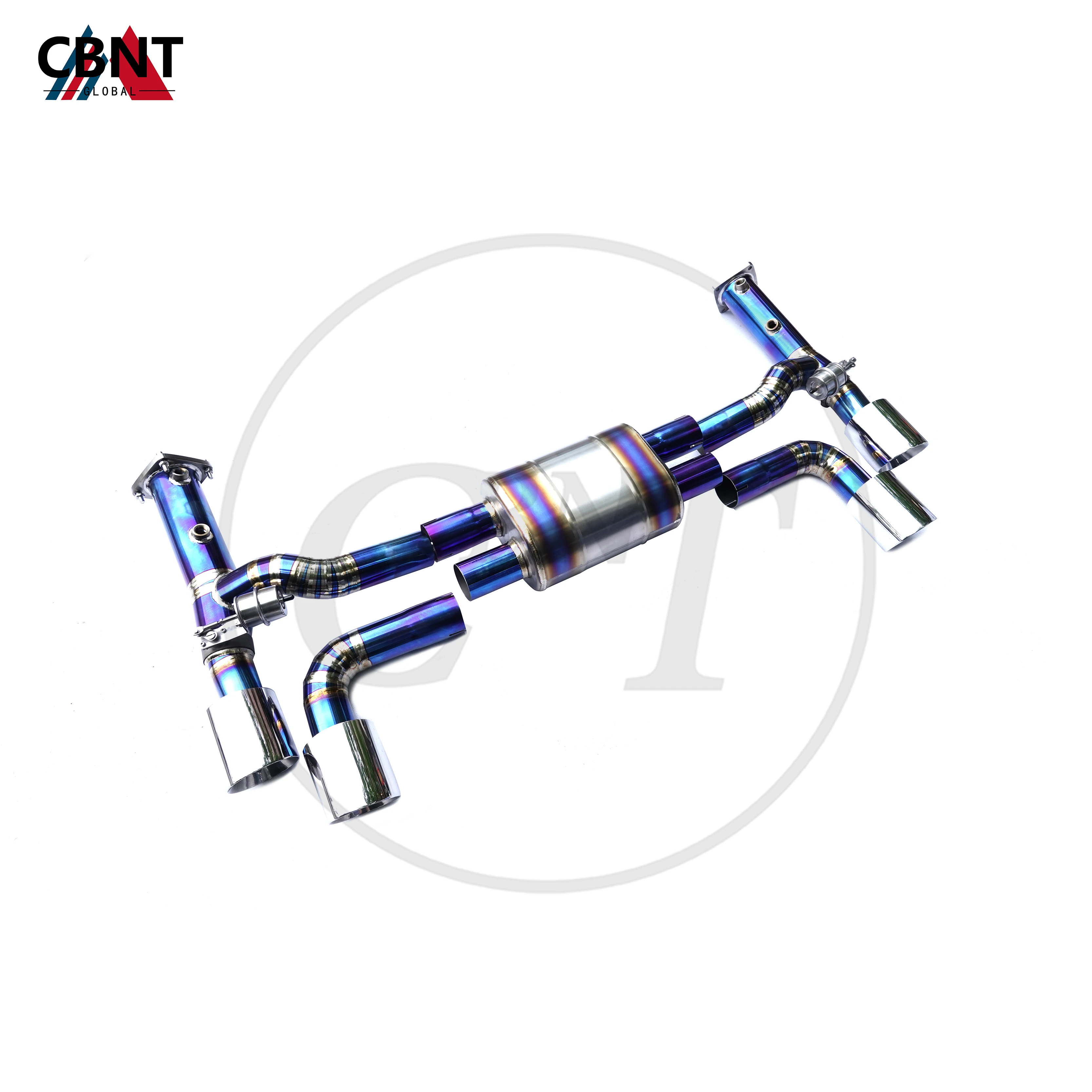 

CBNT for Porsche 911 991.2 3.0T Exhaust Pipe System Muffler with Valve Titanium Alloy Valvetronic Axle-back Catback