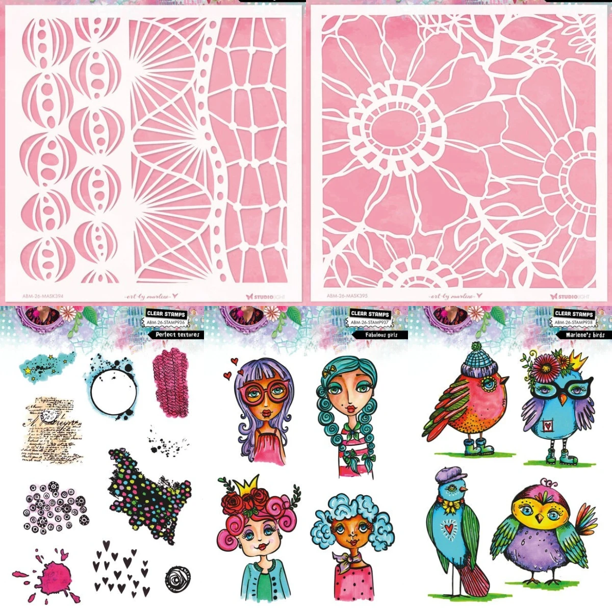 Nested Frames Stamps Mask Stencil - Dancing Lines For Scrapbook Diary Decoration Stencil Embossing Template DIY Greeting Card