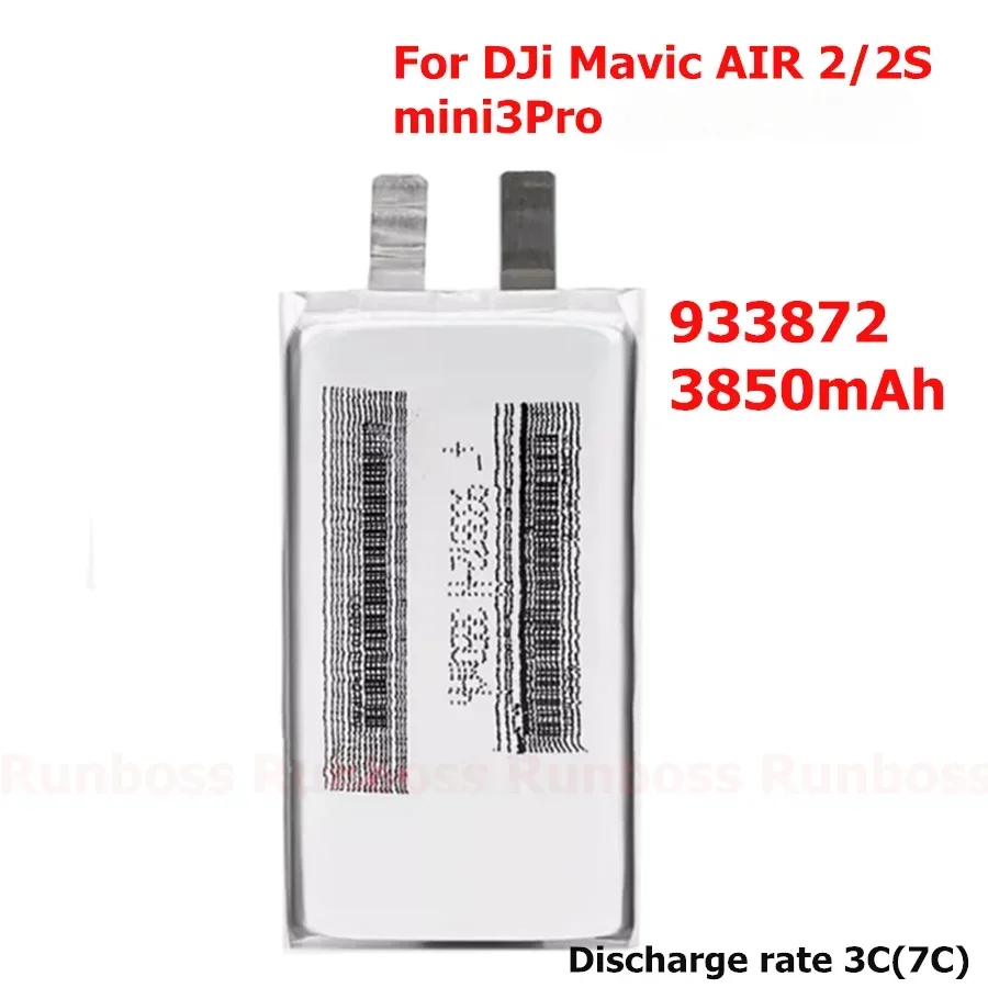 1-3pcs/Lot New 3.8V 3850mAh 933872  Flight Battery  For DJI Mavic Air 2 2s Air2s ,Mini 3 Pro  Drone DIY