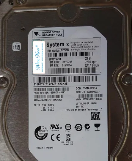 

Для 81Y9794 81Y979 5 2 ТБ 7,2 K SATA 6G 3,5 M3 M4