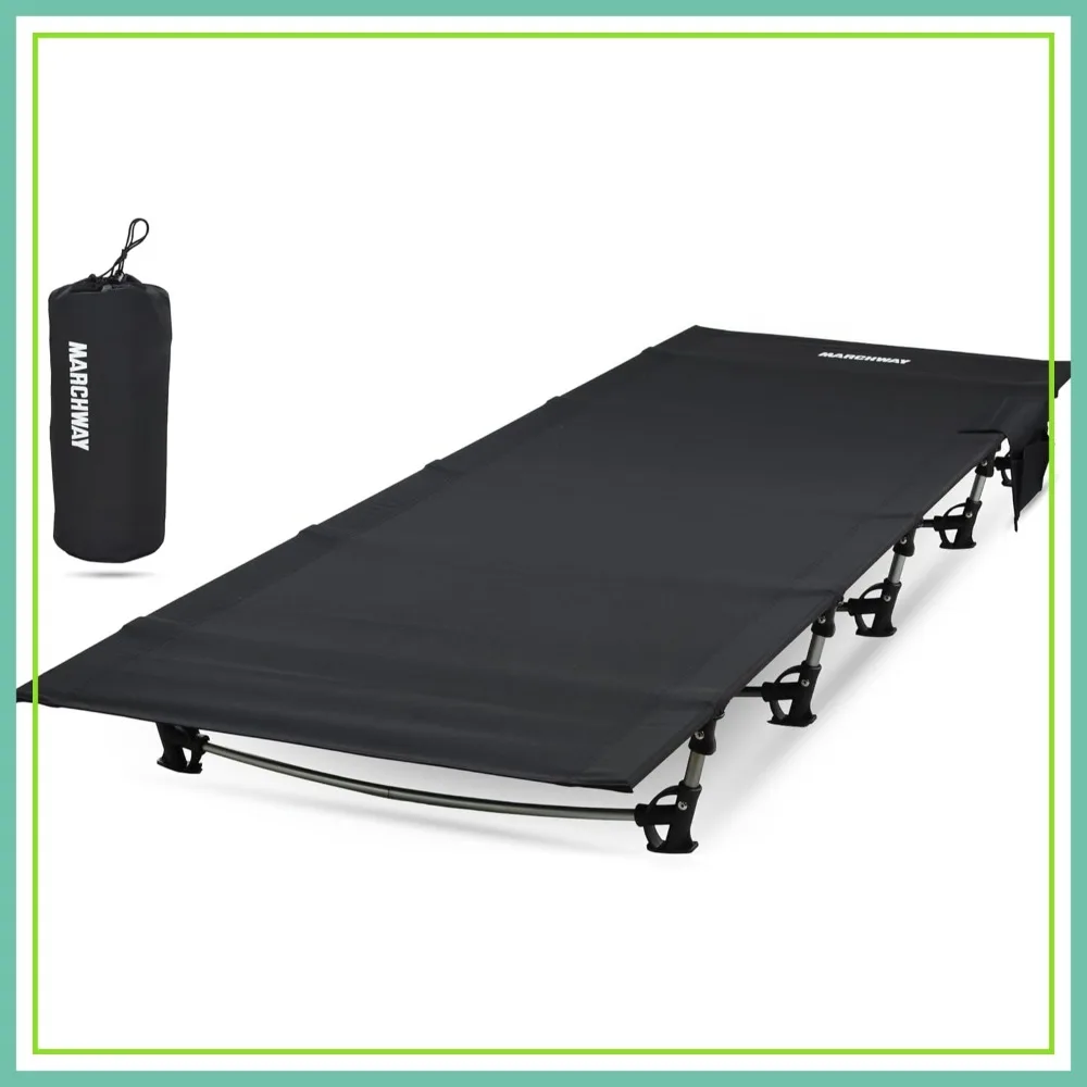 

Ultralight Folding Camping Cot Bed, Portable Compact for Outdoor Travel, Hiking, Backpacking
