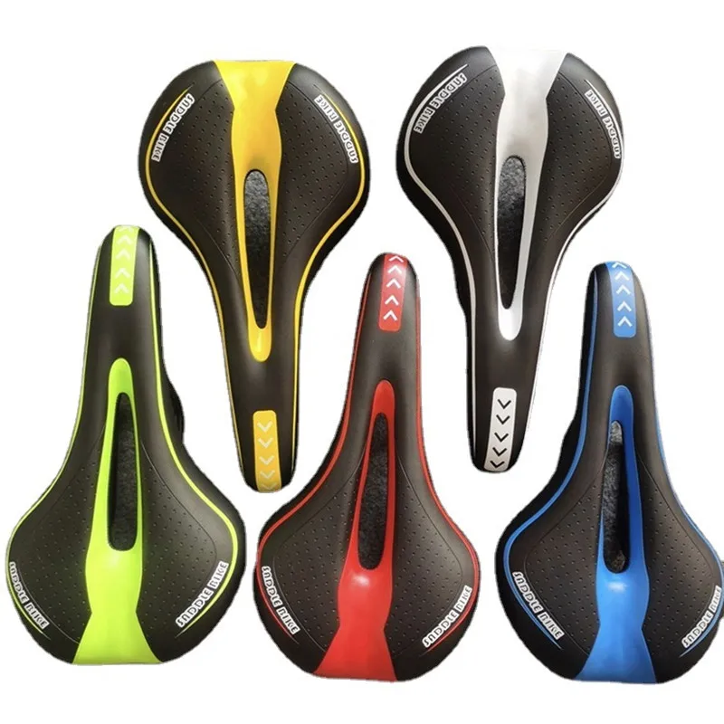 Bicycle Saddle  MTB Mountain Road Bike Seat Comfortable Soft Cycling Cushion Exercise Bike Saddle for Men and Women