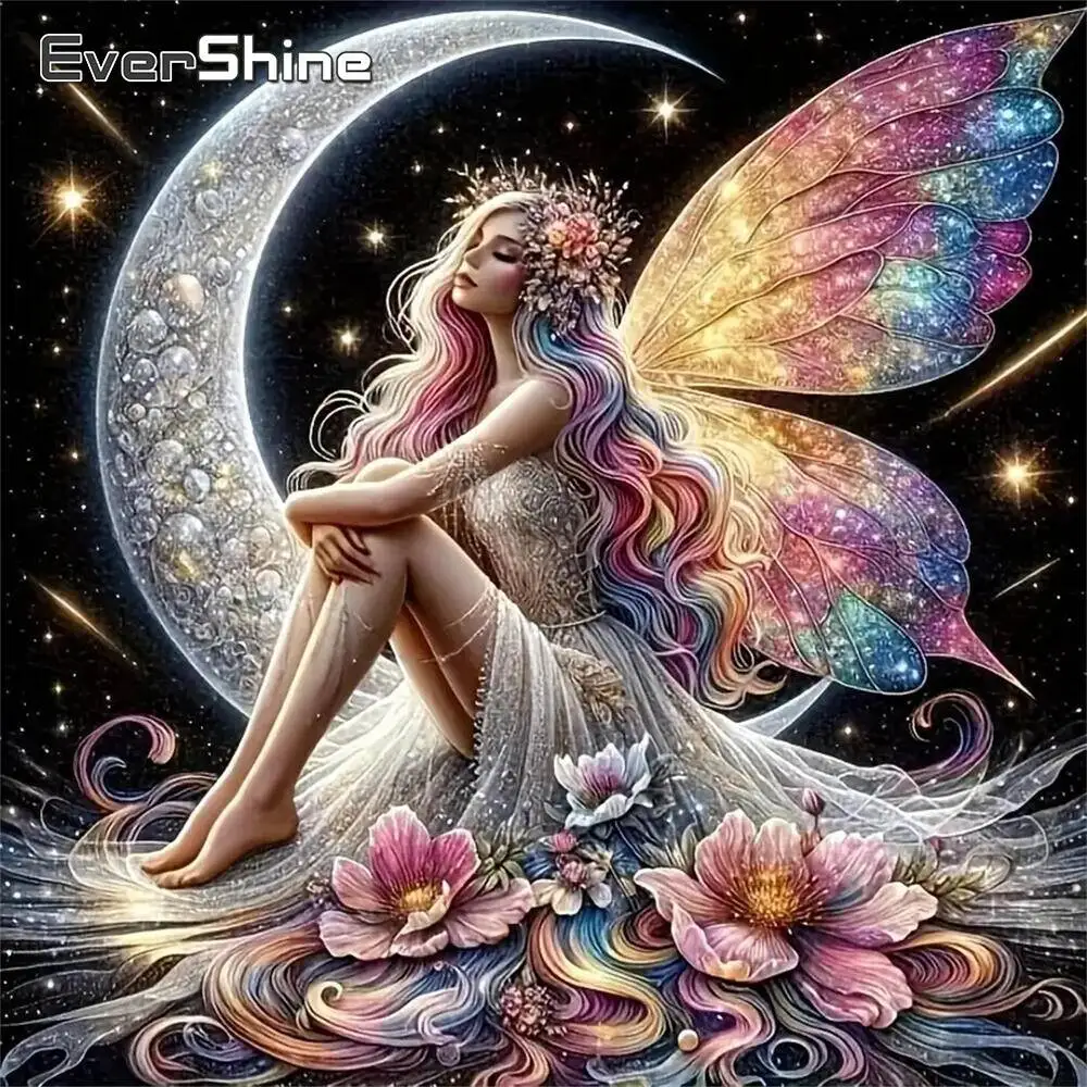 Evershine Diamond Painting Elf Woman Rhinestones Embroidery Diamond Mosaic Portrait Cross Stitch New Arrival Handmade Gift