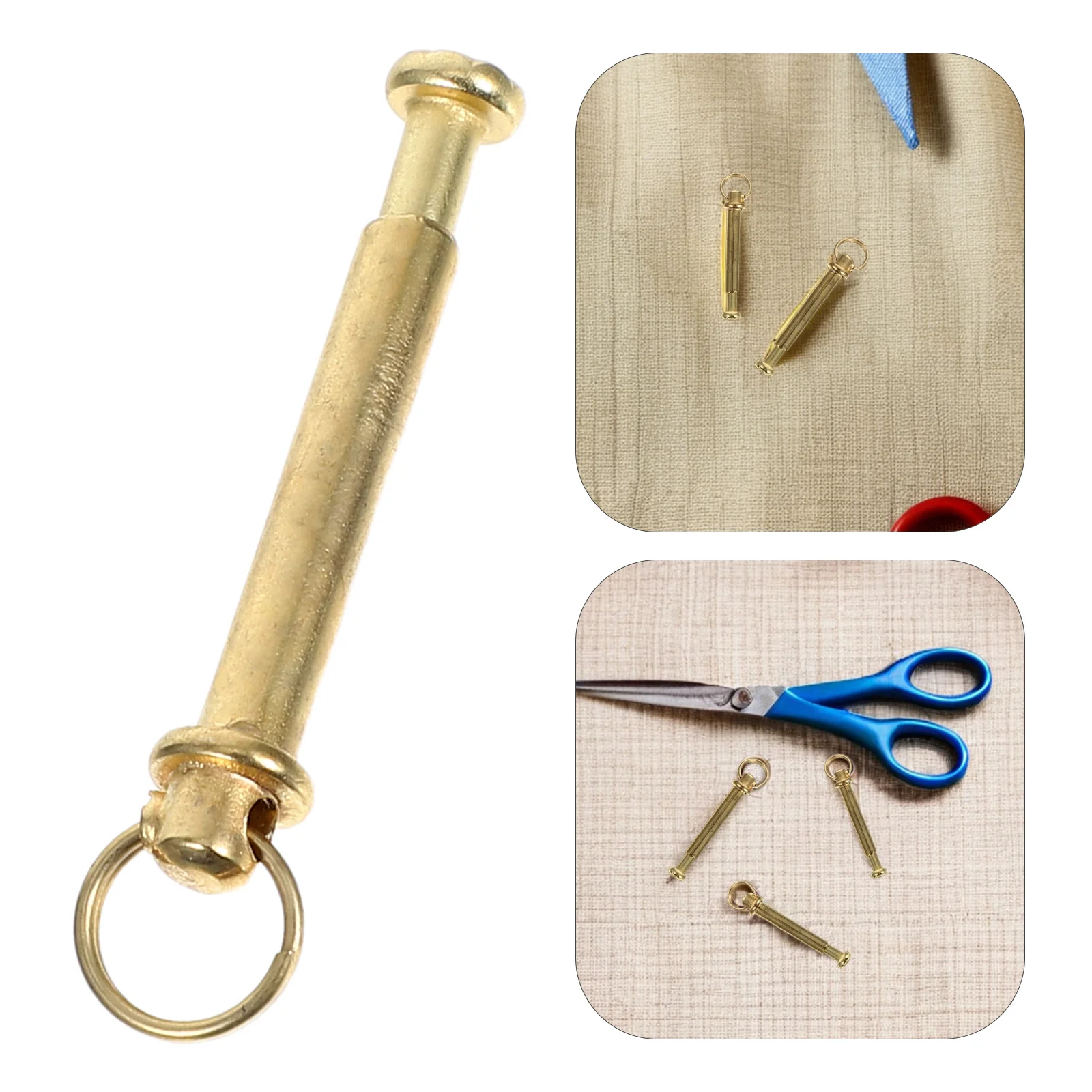 

12Set Folding Fan Accessories Goldplated Rivets Nuts Fasteners Repair Kit DIY Handmade Fans Decorative Pulls DIY Handmade Fan